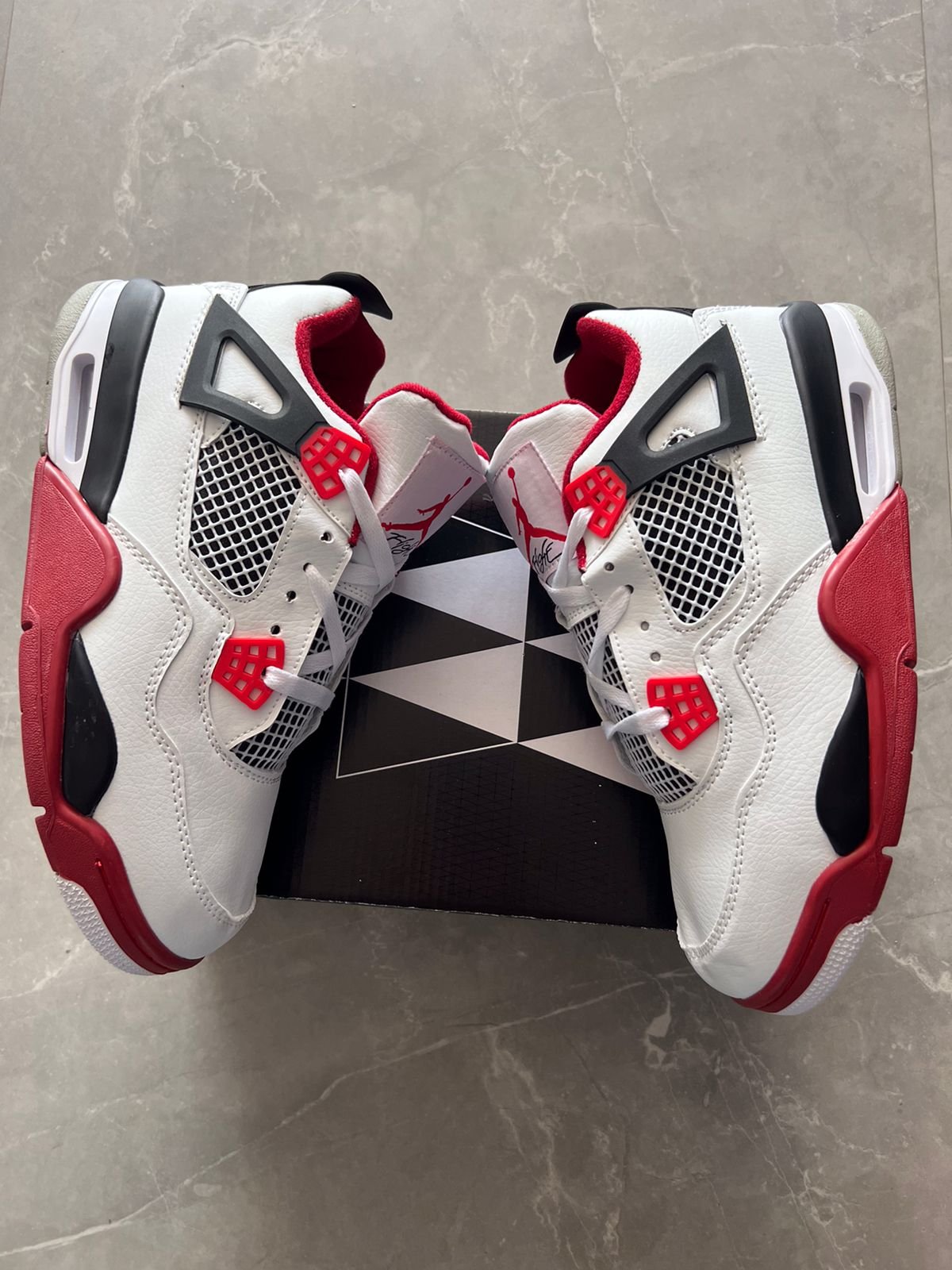 Men's Retro 4 Fire Red Basketball Sneakers