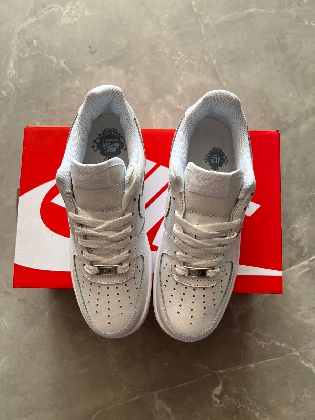 Half Airforce Full Leather Shoes Branded