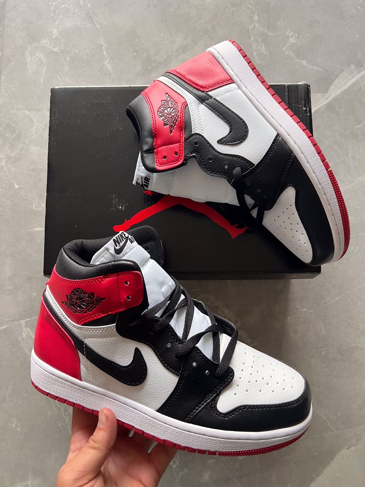 Black Toe Retro Sneakers For Girlsboys