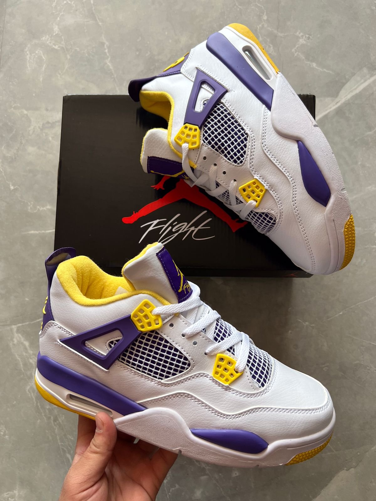 Imported Retro Lakers Home Sneakers In Stock 1 Imported Retro Lakers Home Sneakers In Stock