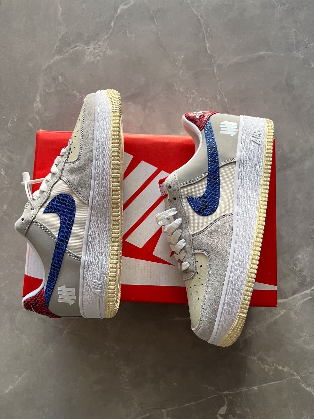 Mens Airforce Undefeated Full Leather Sneakers 3 Men's Airforce Undefeated Full Leather Sneakers