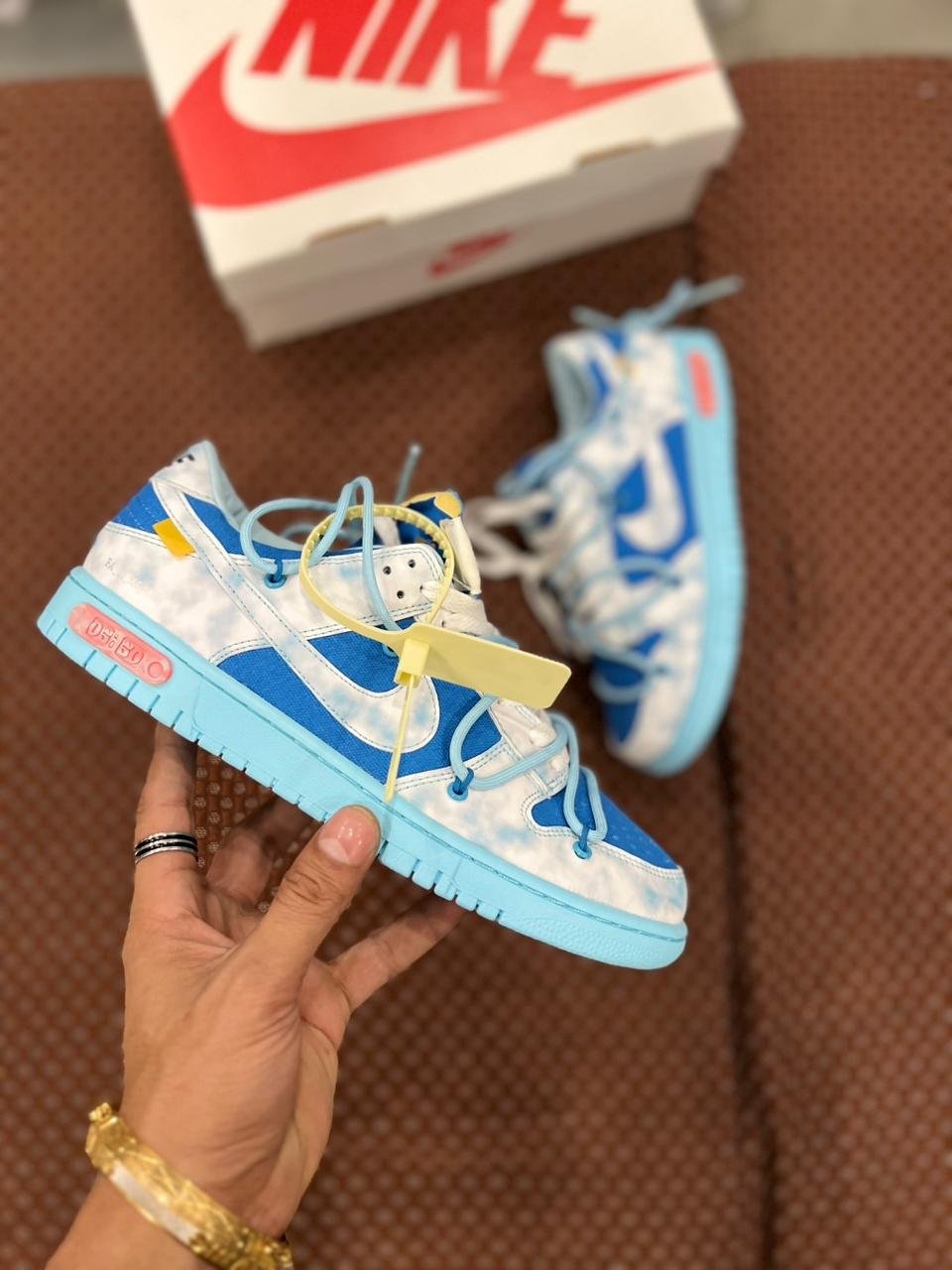 Men's Blue Tie Dye Sneakers