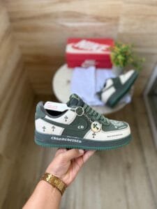 Dunk Green Chrome Hearts Sneakers On Sale