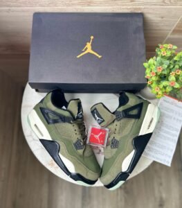 Retro 4 Kraft Olive Green Sneaker For Boys