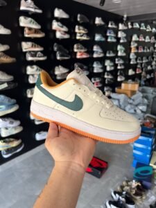 Airforce One Beige Green Sneakers