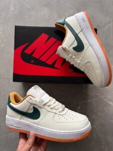 Airforce One Beige Green Sneakers