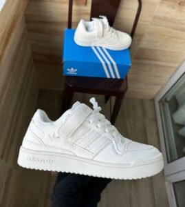 Forum 84 Low Ankle Tripple White Shoes