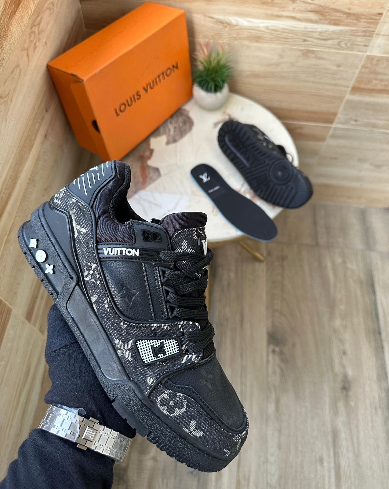 Imported Trainers Shoes Heavy Leather