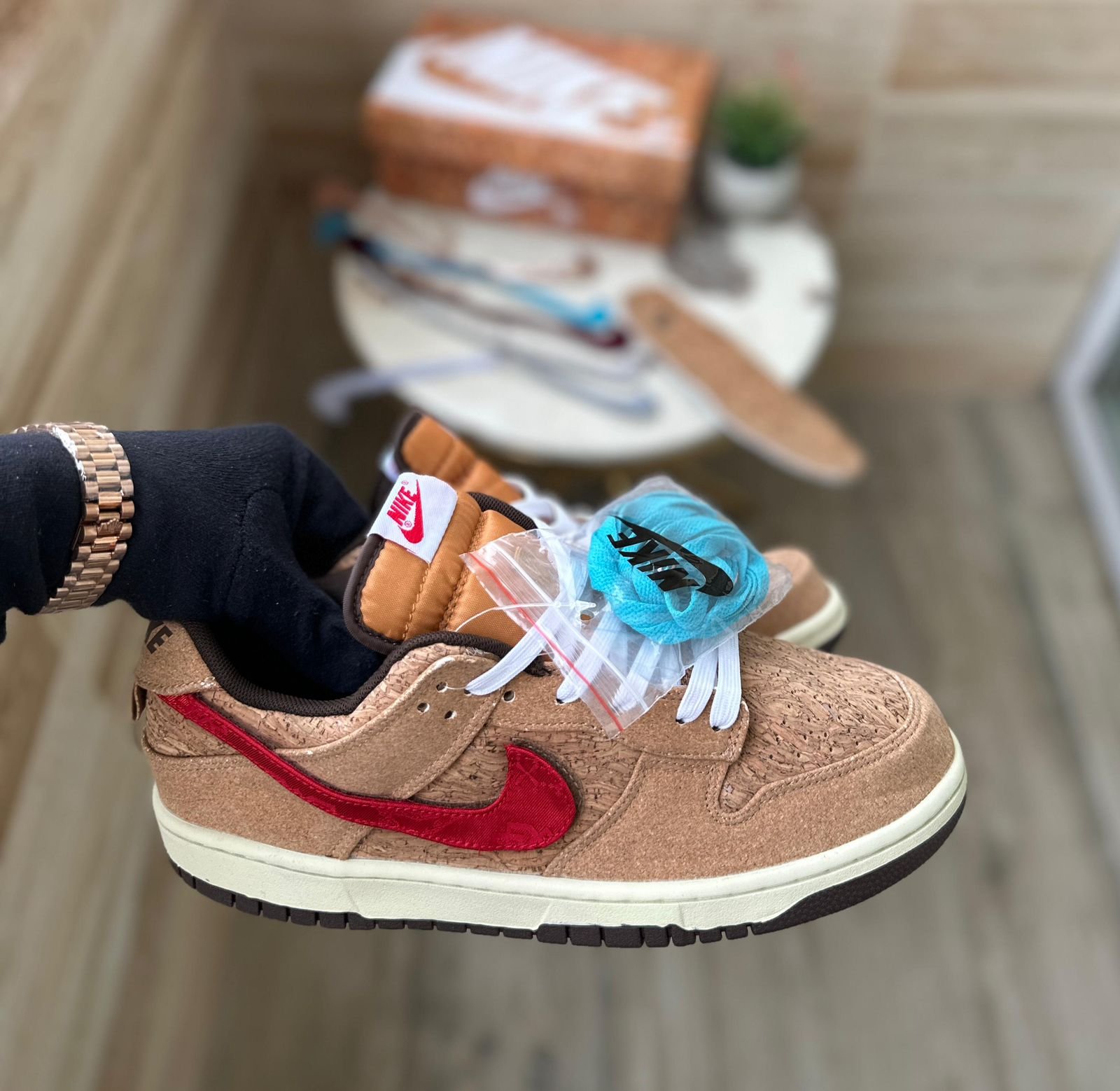 SB Dunk Clot Cork Shoes 6 Color Ticks