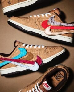 SB Dunk Clot Cork Shoes 6 Color Ticks