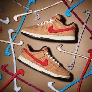 SB Dunk Clot Cork Shoes 6 Color Ticks
