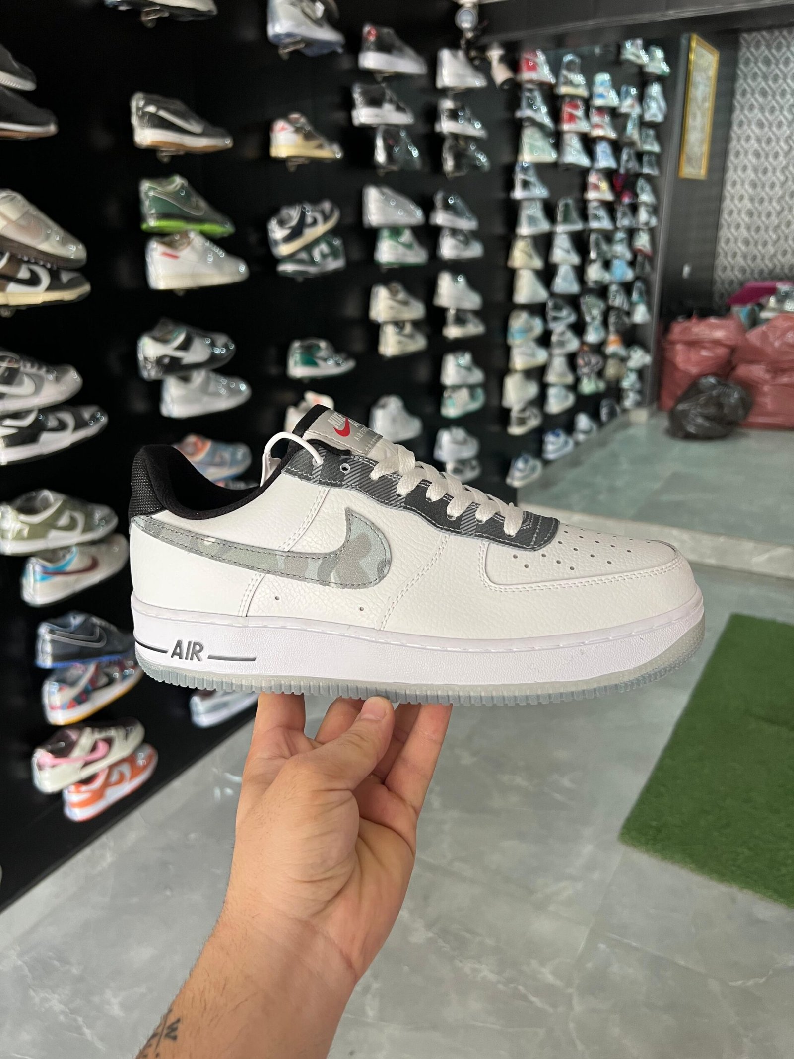 Airforce One Remix White Sneakers For Boys (2) Airforce One Remix White Sneakers For Boys
