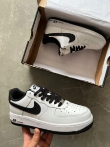 Airforce One White Black Sneakers For Boys