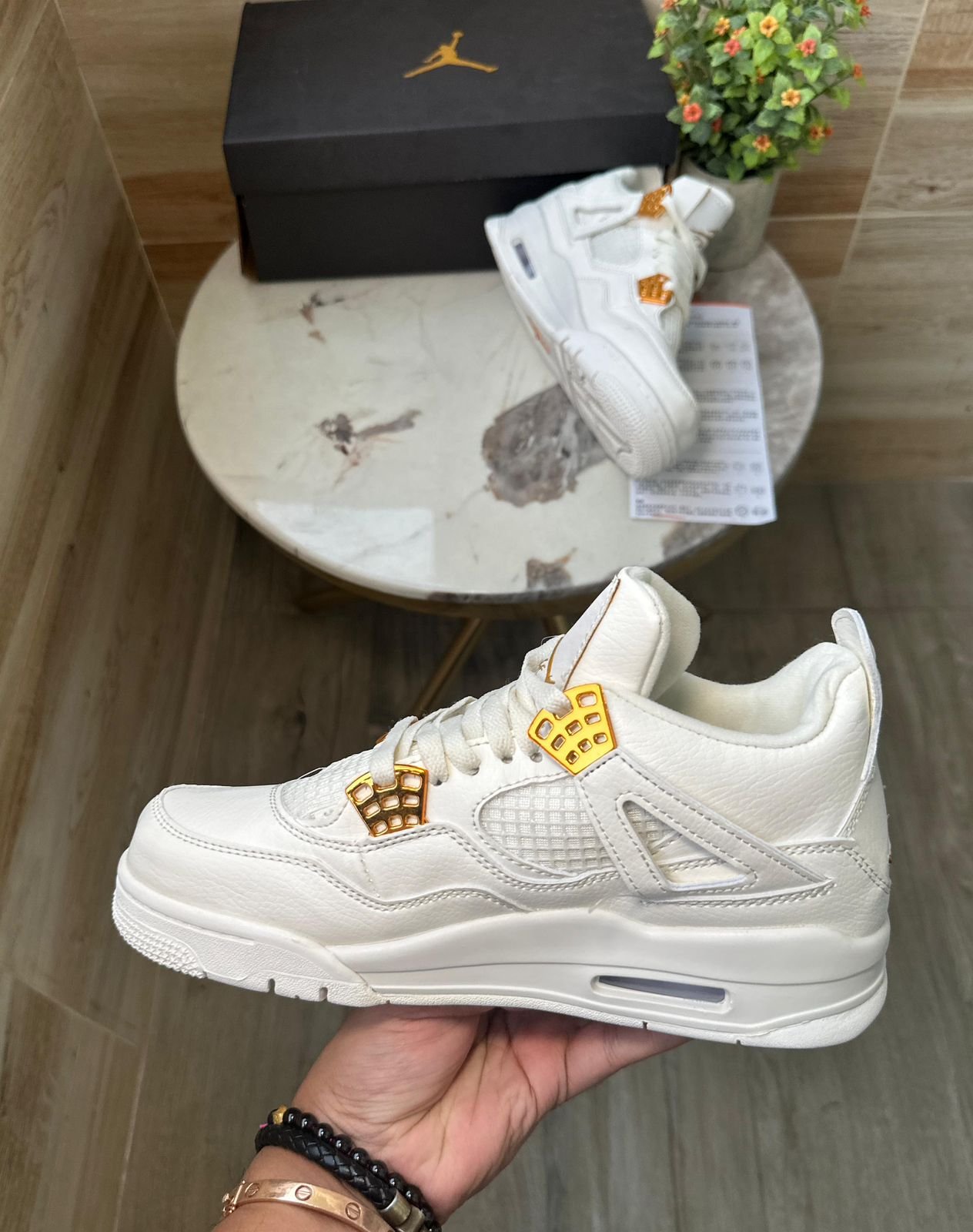 Retro 4 Spring Sail Sneakers In Stock (2)