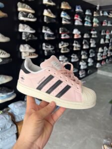 Superstar Baby Pink Sneakers For Girls