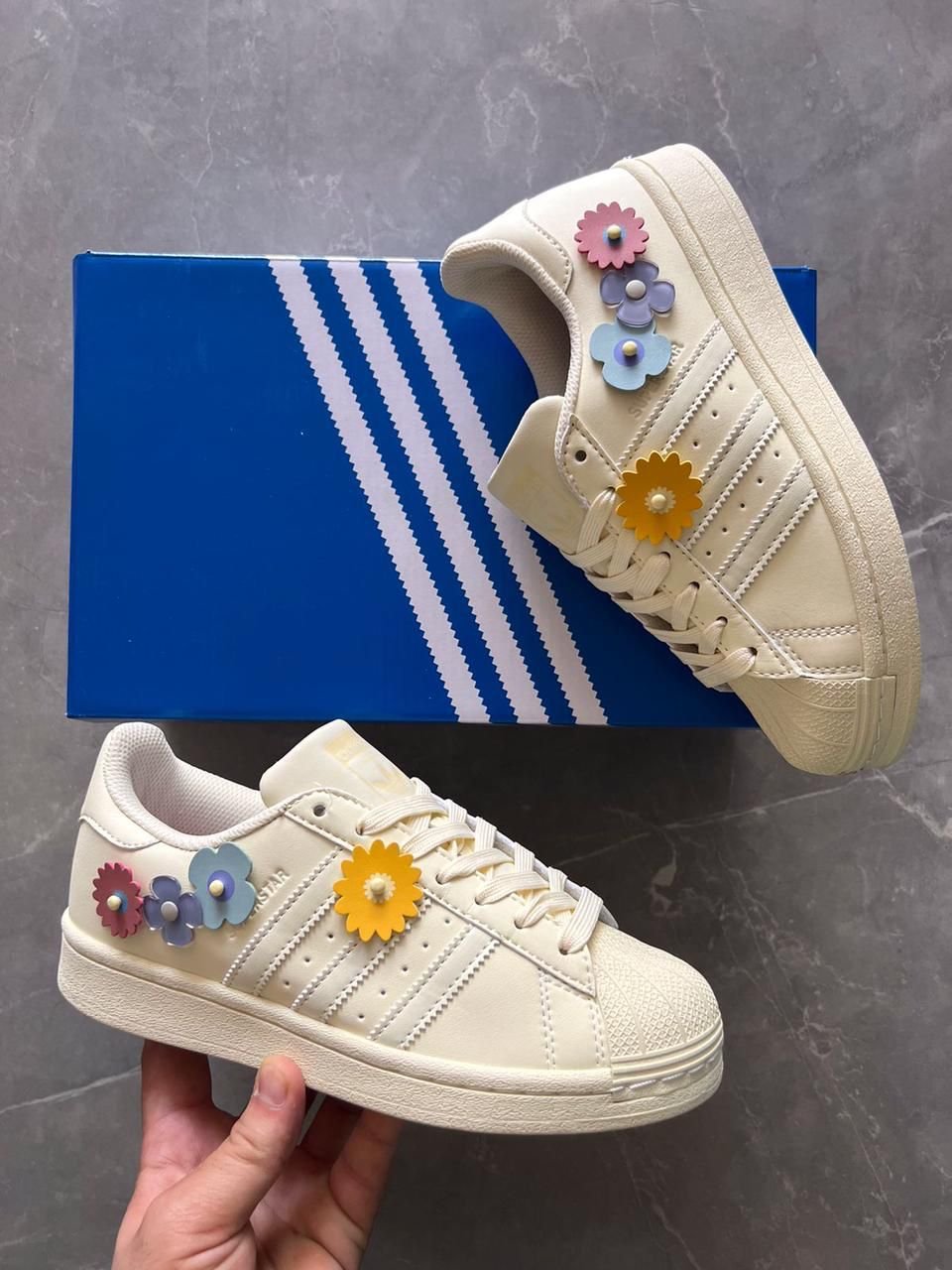 Superstar Floral Sand Sneakers For Girls (1) Superstar Floral Sand Sneakers For Girls