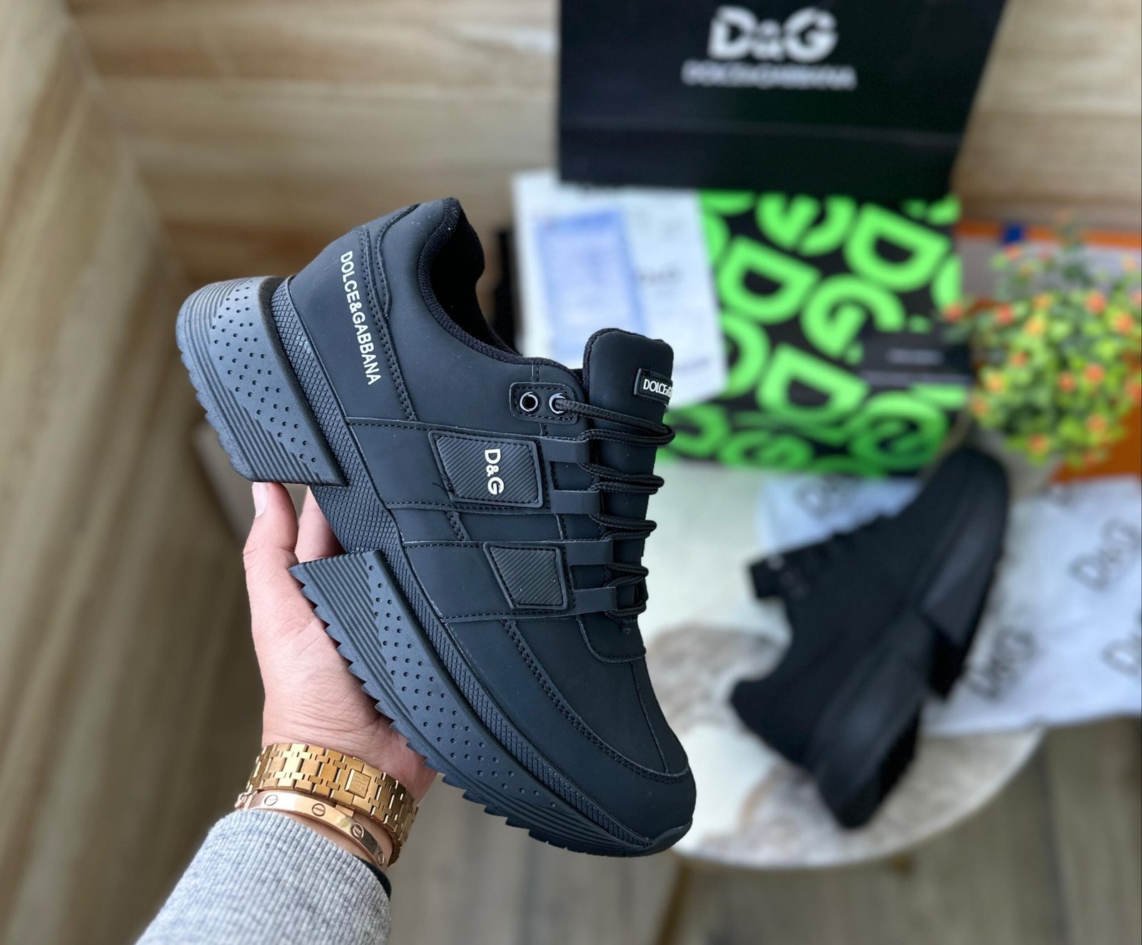 Black Synthetic Laceup Sneakers For Boys