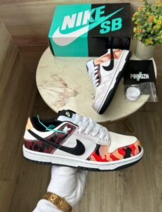 SB Dunk Multi Camo Sneaker For Boys