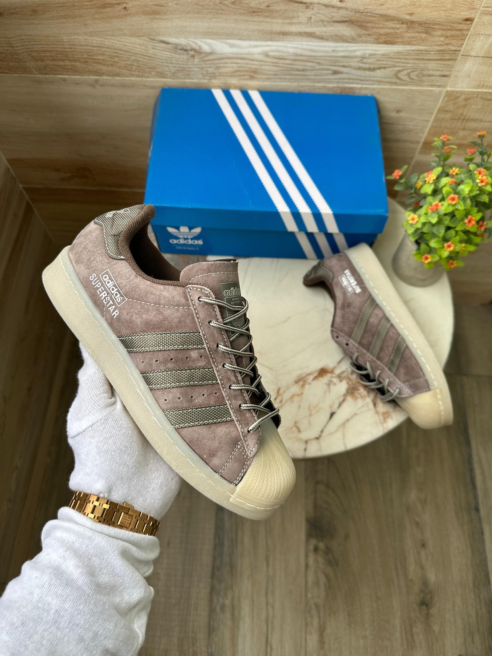 Superstar Brown Sneaker For Sale
