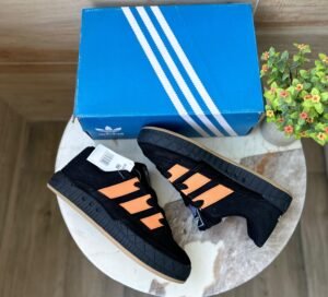 Adimetic Black Orange Shoes For Boys
