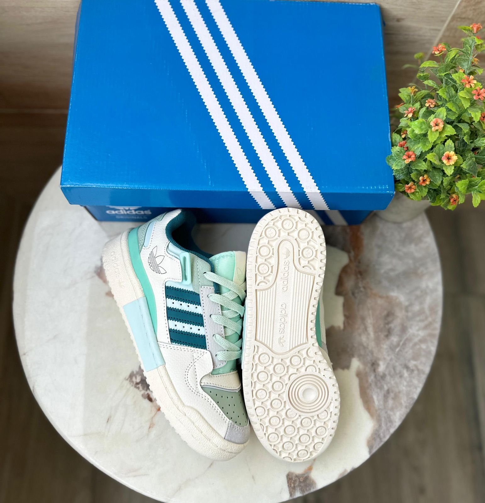 Forum Exhibit Sneakers Triple White Edition for Girls (1) Forum Exhibit Sneakers Triple White Edition for Girls