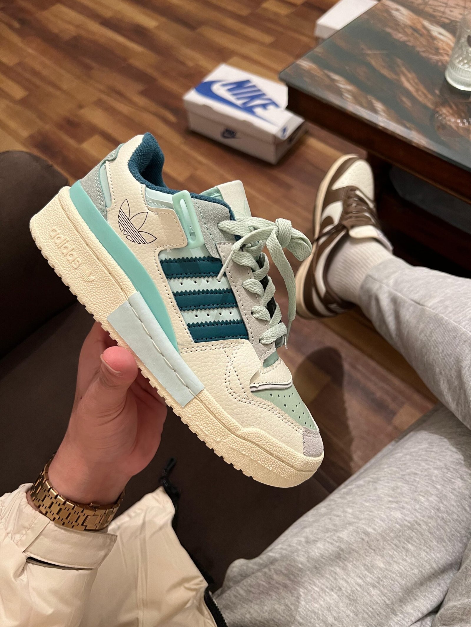 Forum Exhibit Sneakers Triple White Edition for Girls (2) Forum Exhibit Sneakers Triple White Edition for Girls