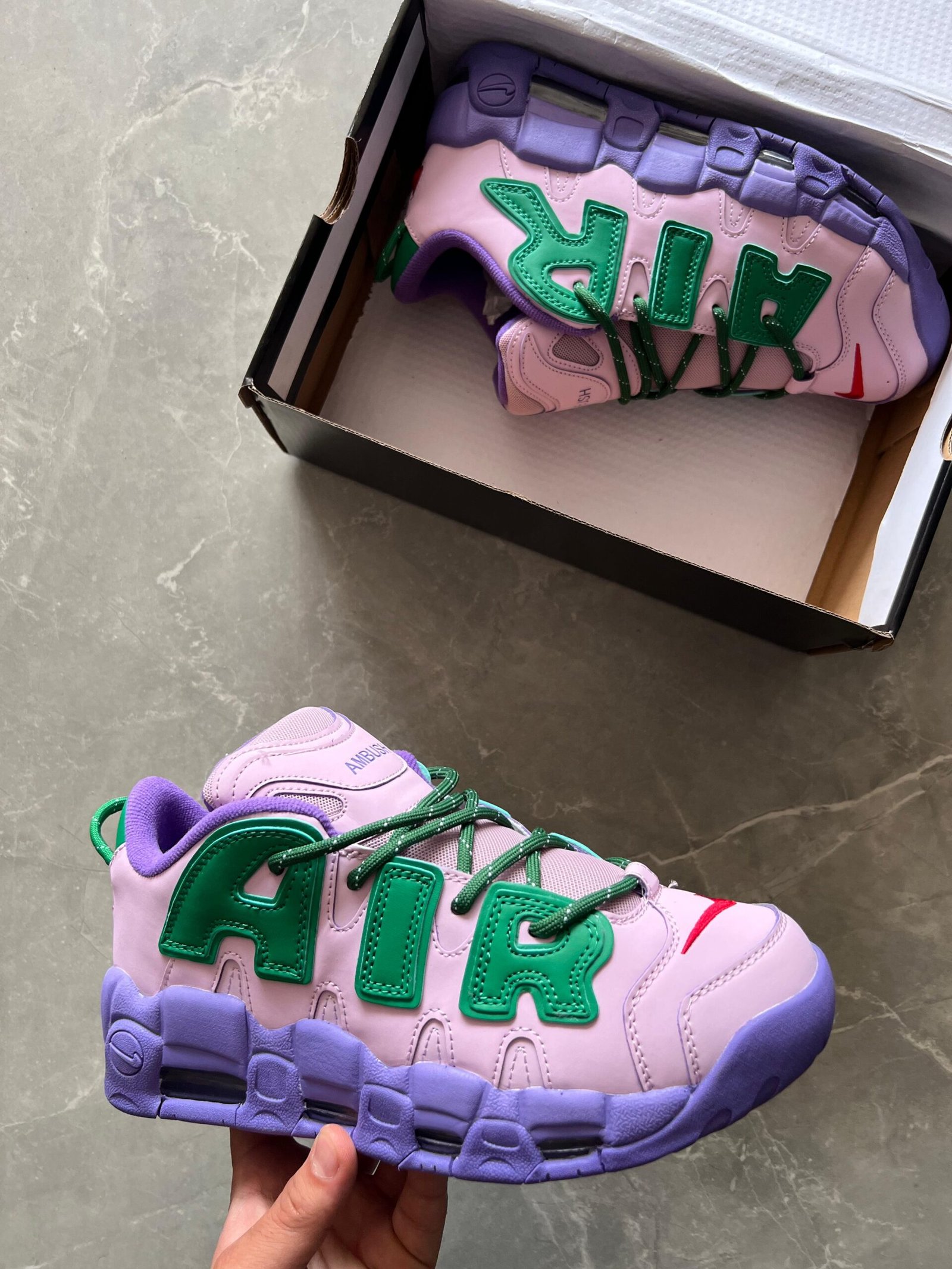 Air Uptempo Ambush Purple Shoes For Boys (1) Air Uptempo Ambush Purple Shoes For Boys