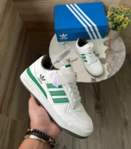 Forum 84 White Green Sneakers For Boys