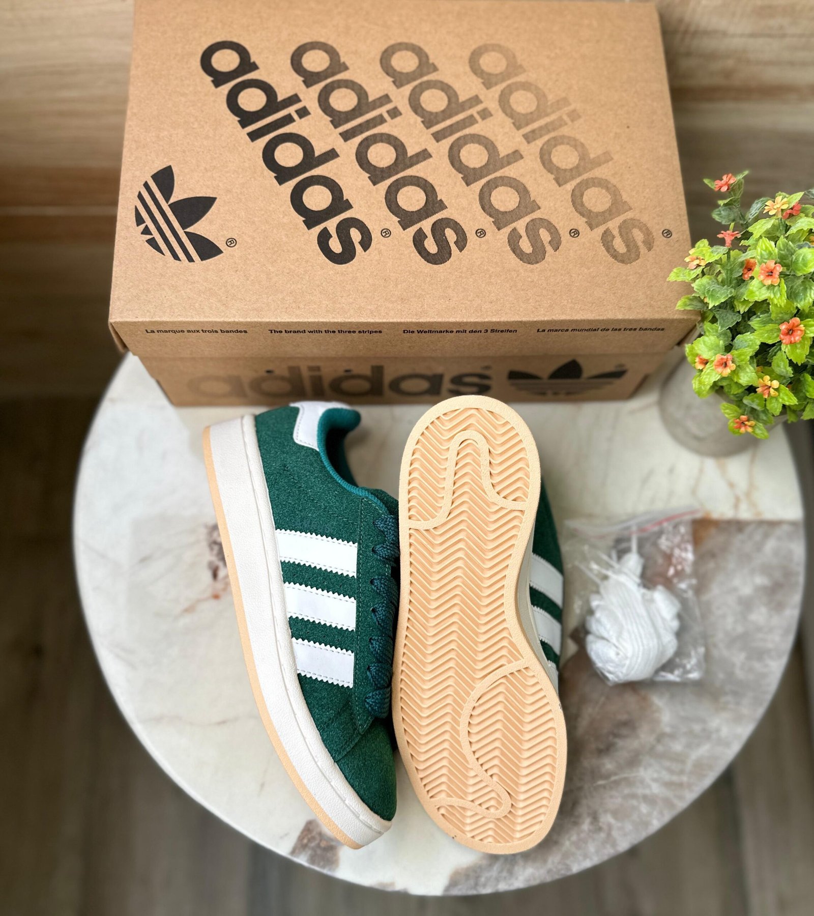 Campus Dark Green Sneakers For Her