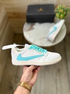 Travis Scott Tiffany Cream Sneakers On Sale