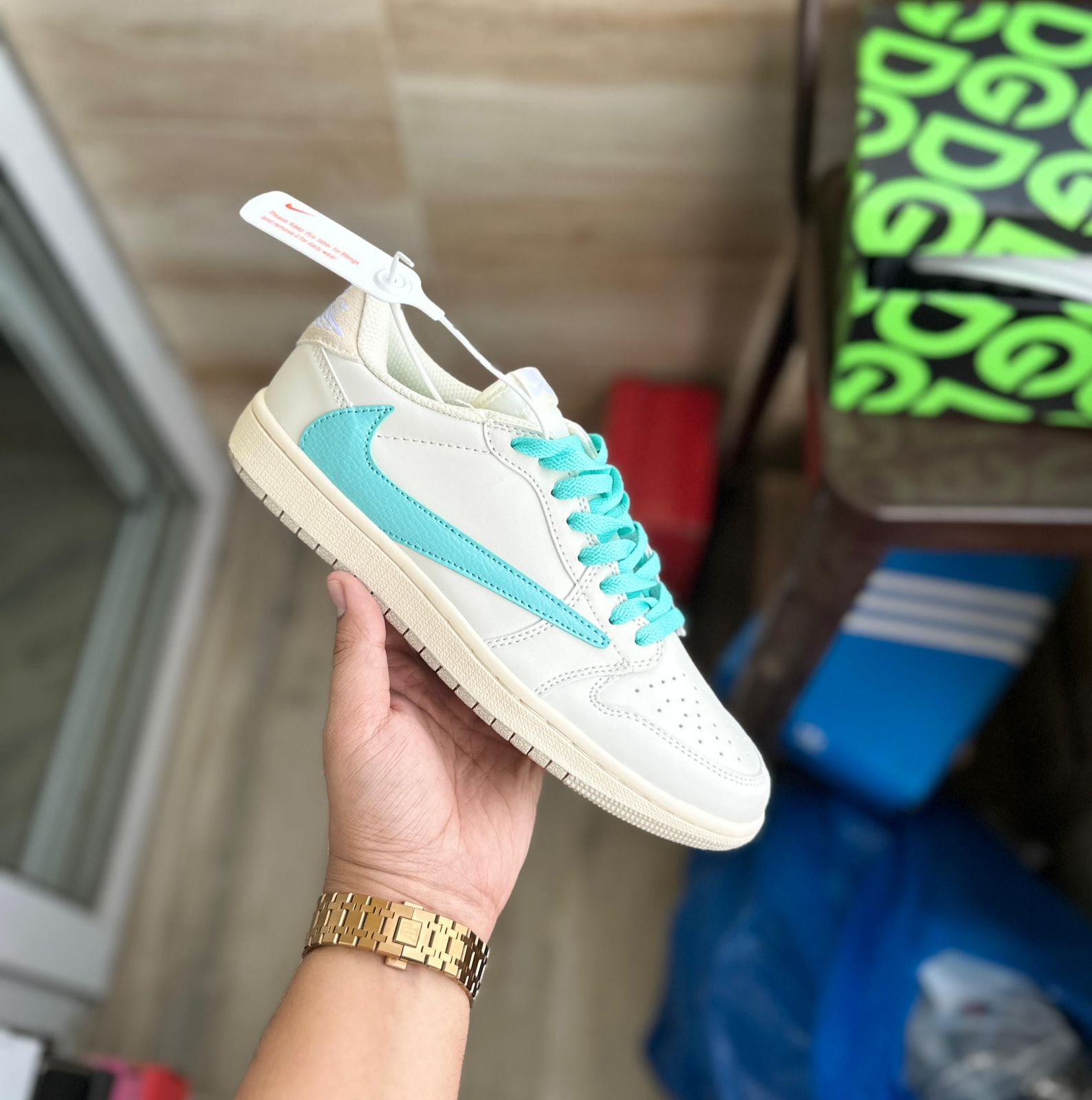 Travis Scott Tiffany Cream Sneakers On Sale (4) Travis Scott Tiffany Cream Sneakers On Sale