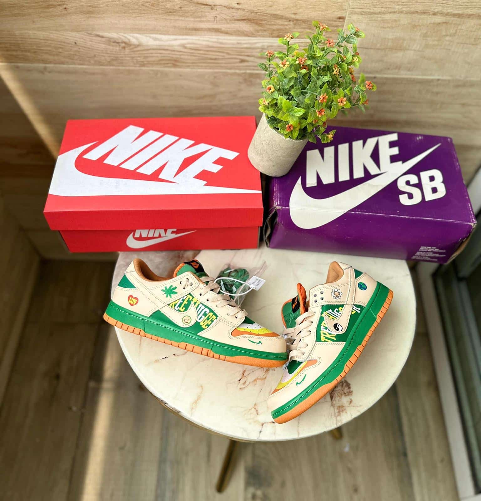 SB Dunk Stussy Luv Free Hugs Shoes