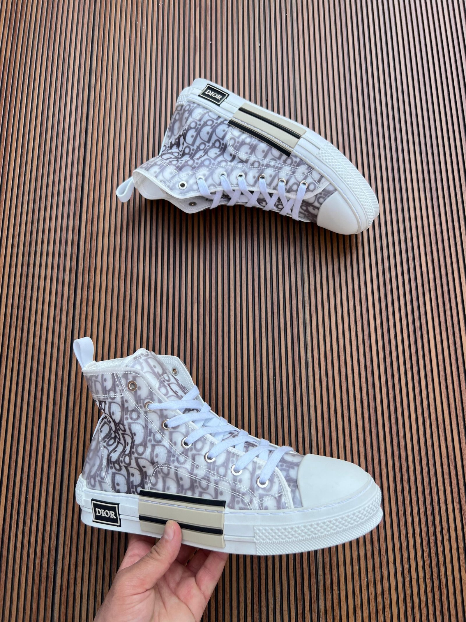 B23 High Black White Pattern Sneakers (1) B23 High Black White Pattern Sneakers (1)