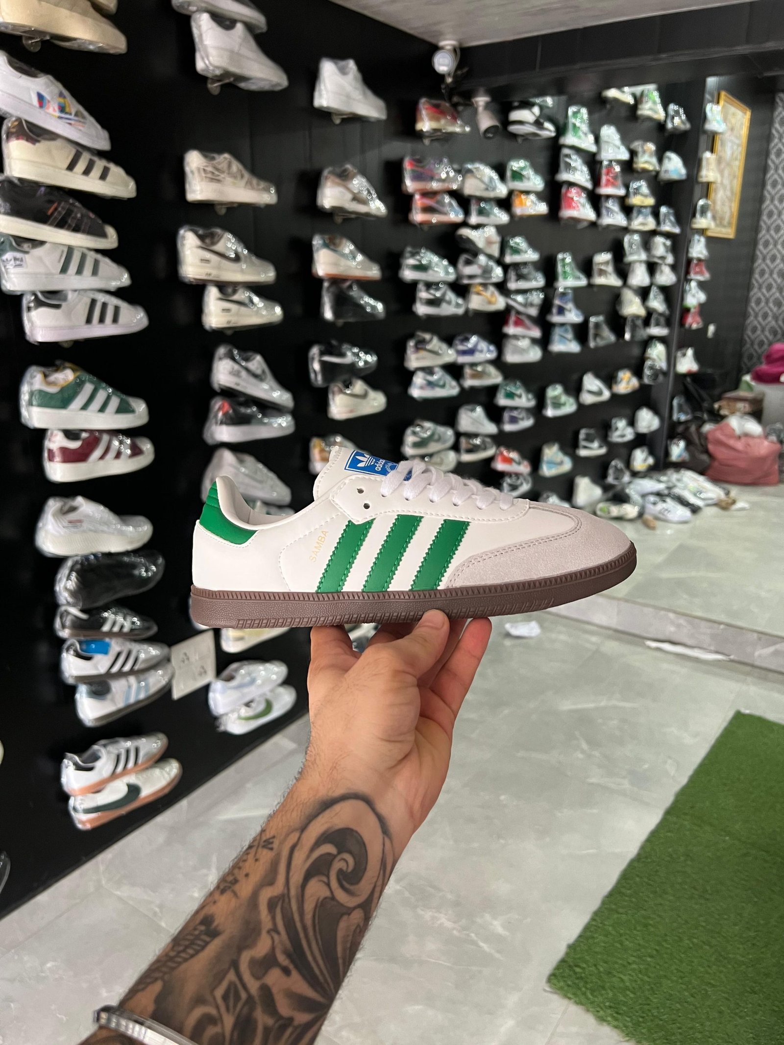 Samba Green Sneakers Full Leather On Sales (1) Samba Green Sneakers Full Leather On Sales