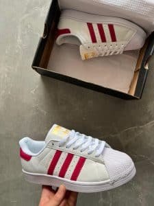 Superstar Red Leather Shoes on Sale - Limited Time Offer!