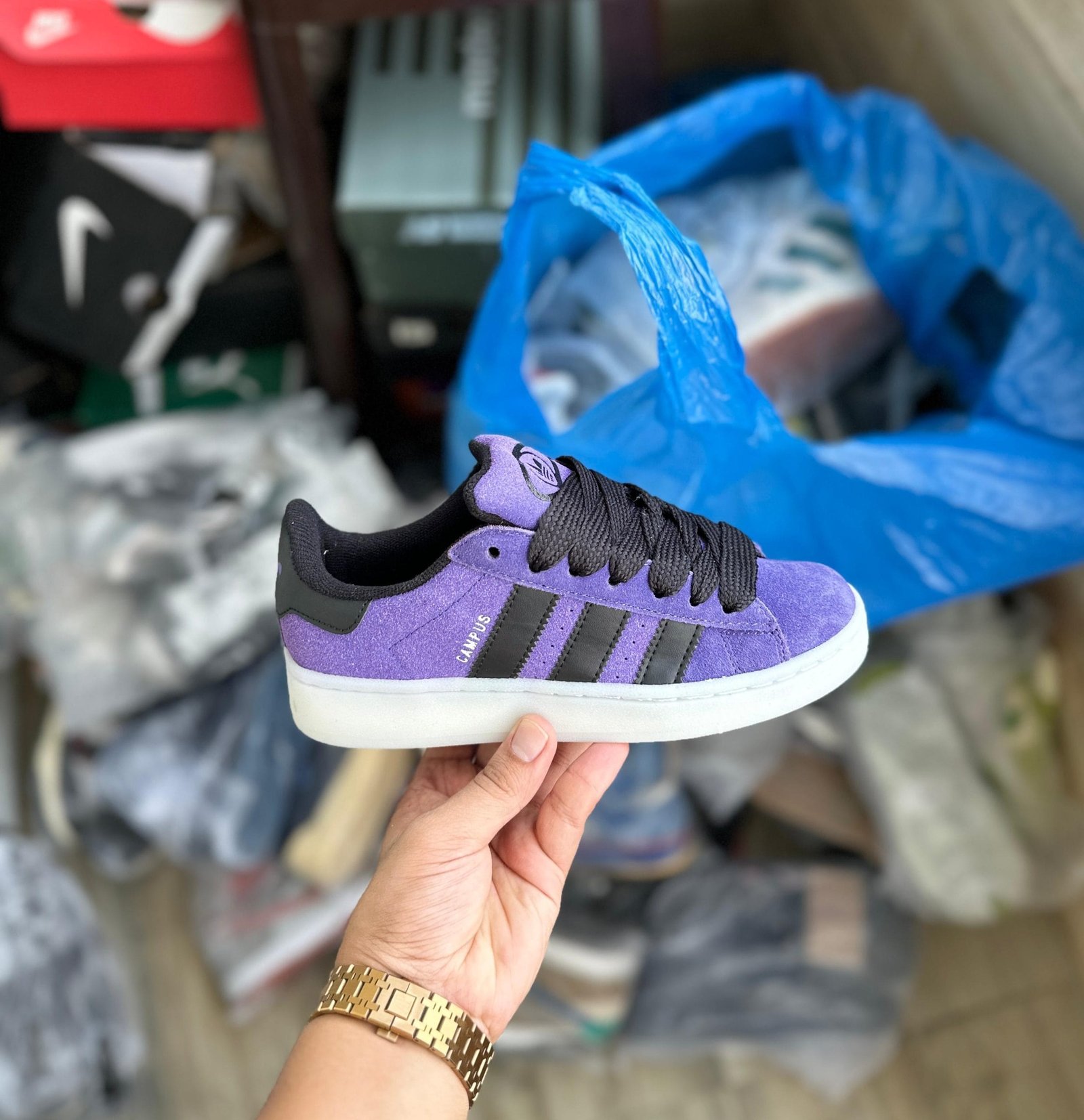 Imported Campus Purple Sneakers For Girls