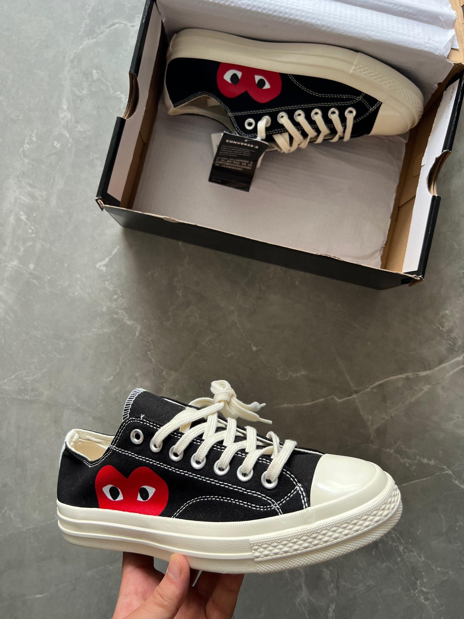 Play Red Heart Sneakers Low Top Unisex