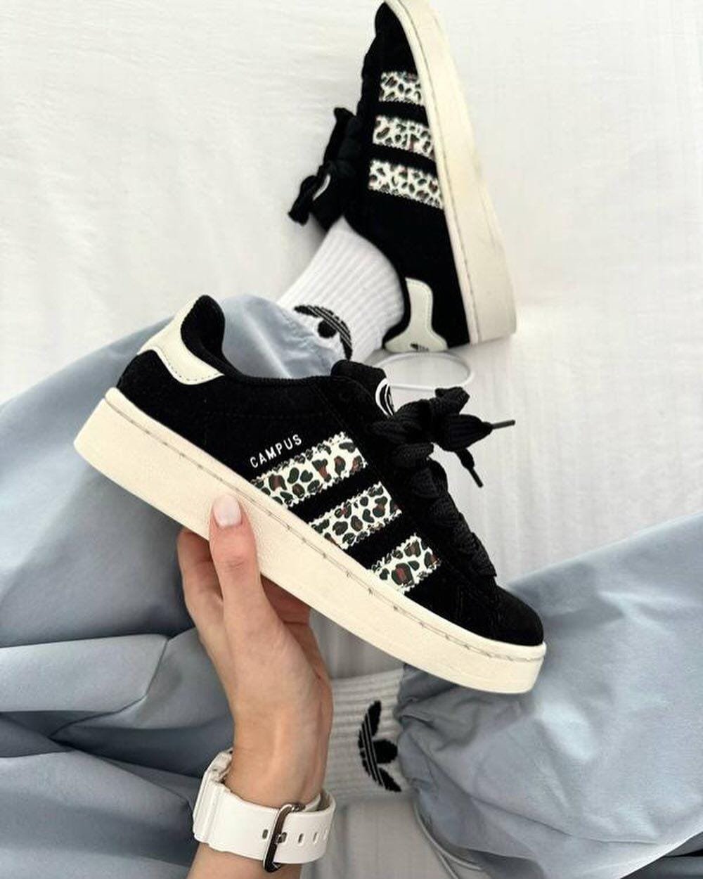 Campus 00s Leopard Print Shoes For Girls 2 Colors