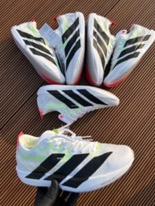 Adizero Adios 9 White Sneakers