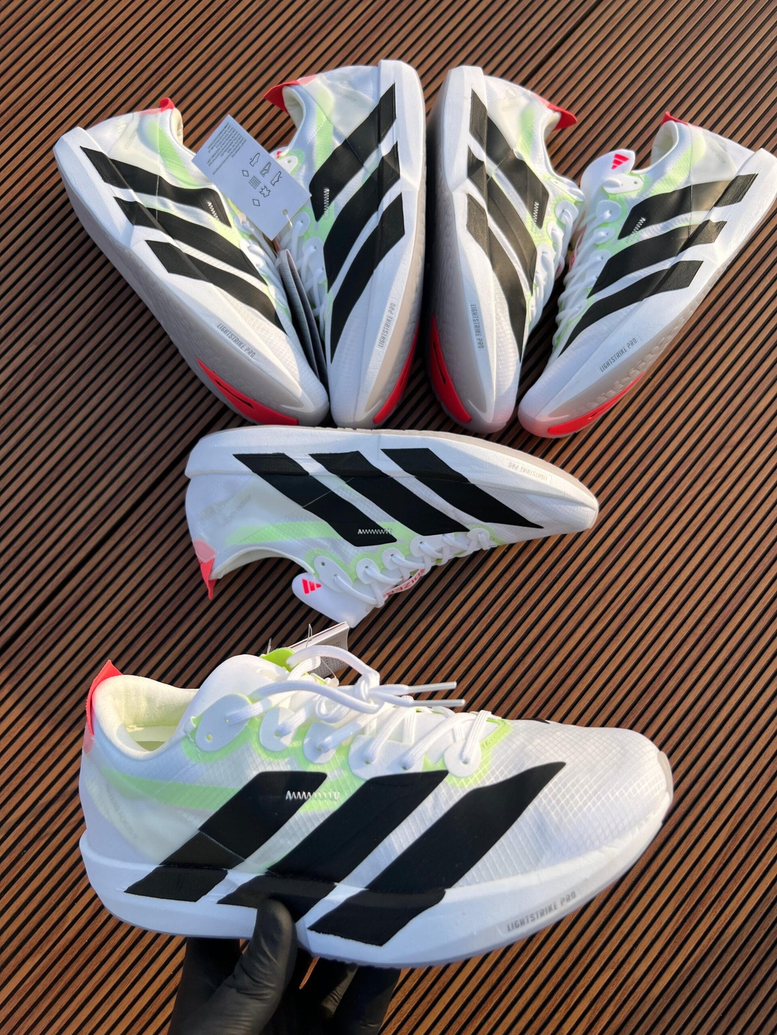 Adizero Adios 9 White Sneakers