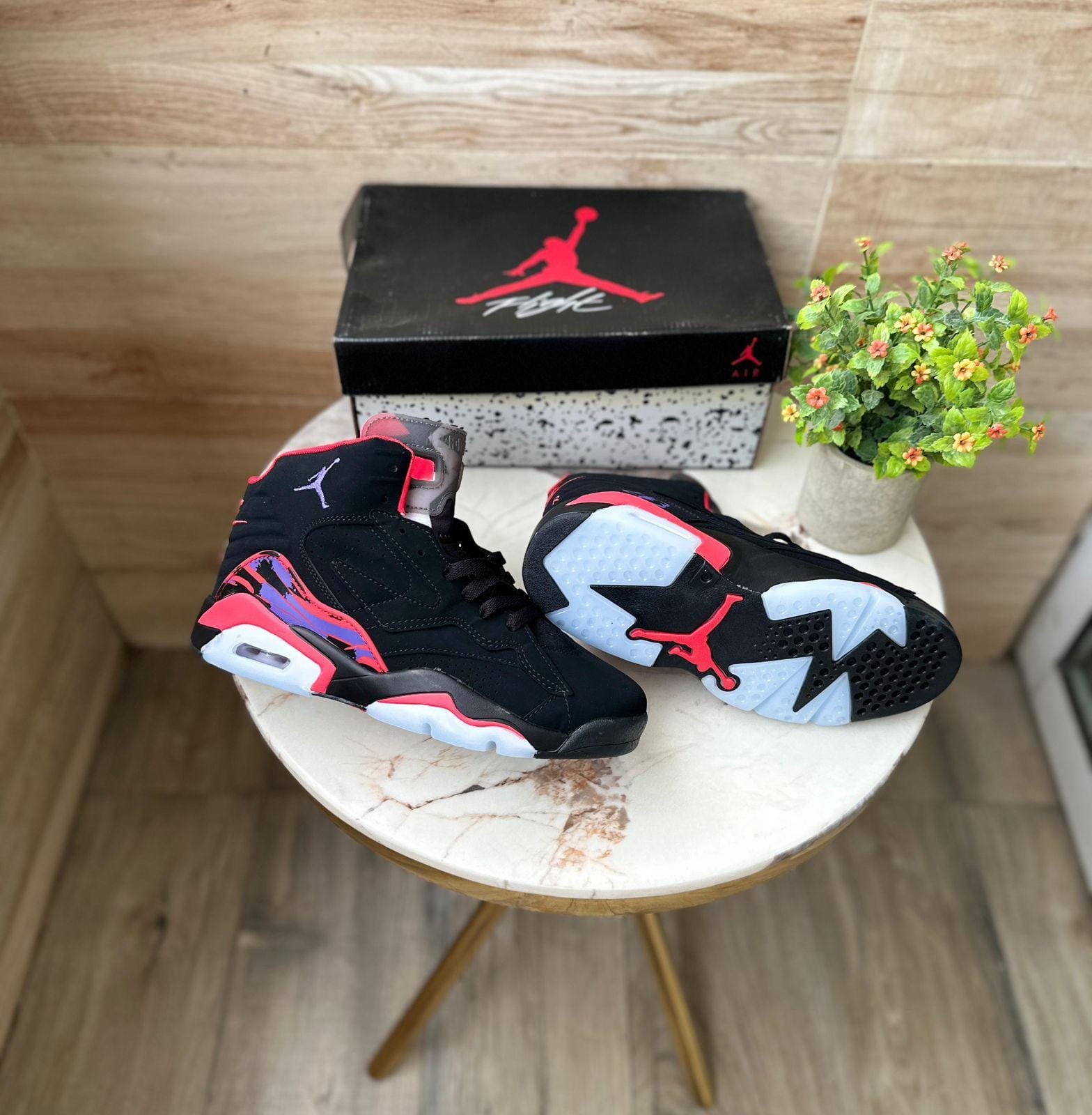 Jumpman Mvp Black Red Sneakers For Boys (2) Jumpman Mvp Black Red Sneakers For Boys
