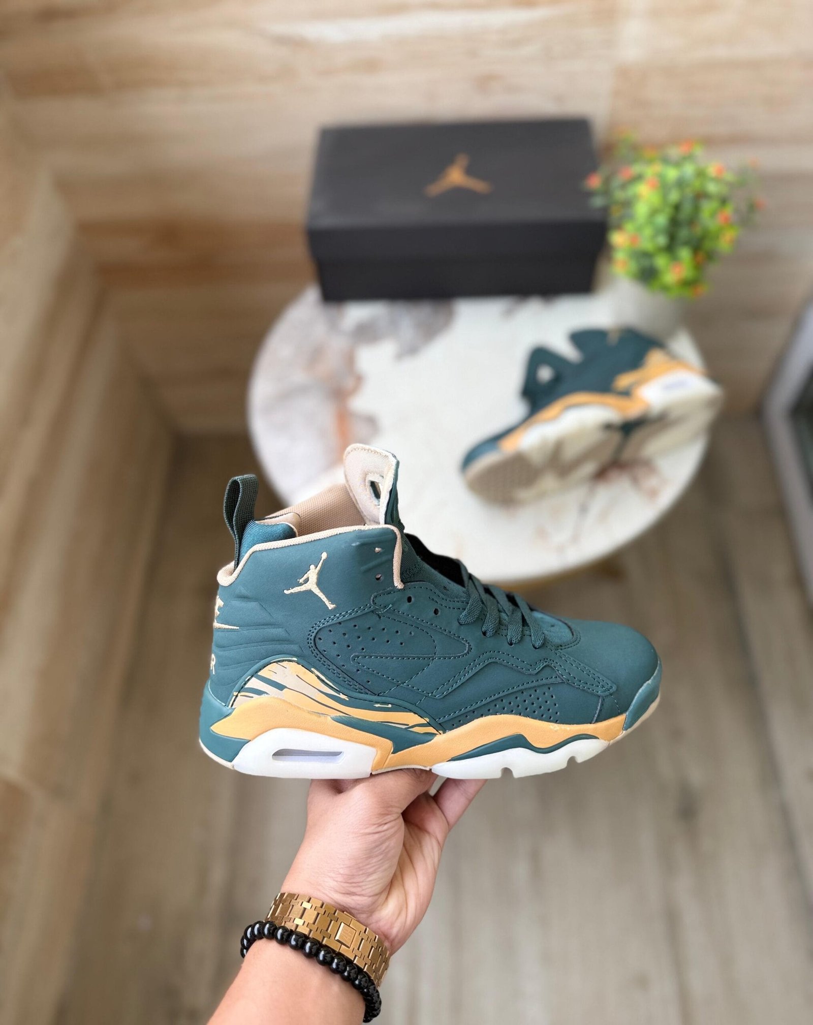 Jumpman Mvp Retro 6 Green Sneakers