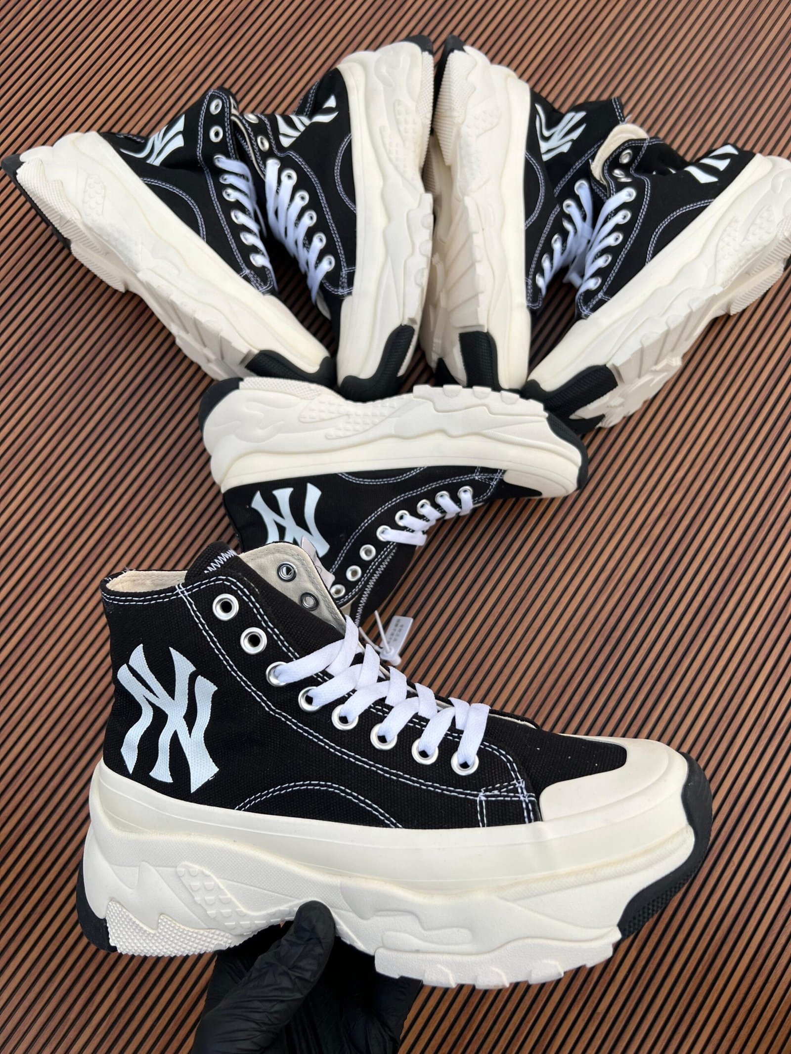 Mlb Chunky High Mono Sneakers For Boys (2)