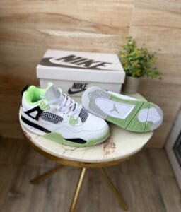 Oil Aura Seafoam Retro 4 Sneakers In Stock (2)