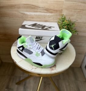 Oil Aura Seafoam Retro 4 Sneakers In Stock (3)