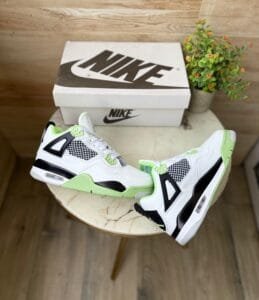 Oil Aura Seafoam Retro 4 Sneakers In Stock (4)