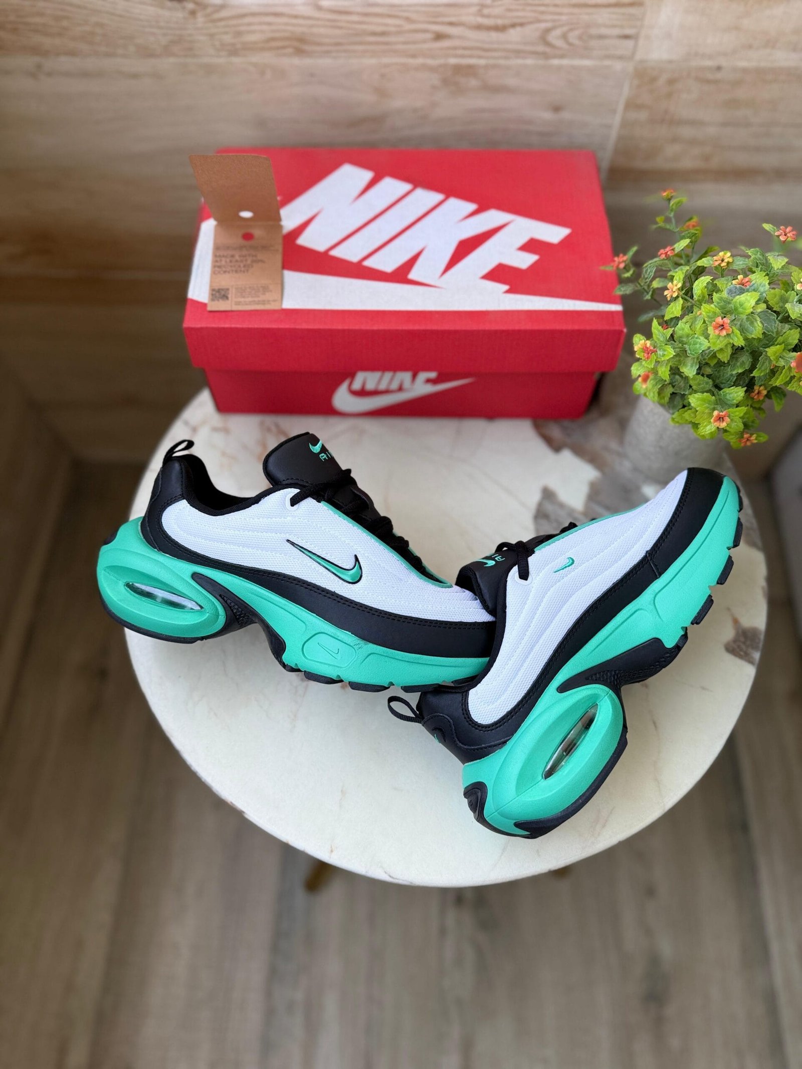 Portal Trainers Airmax Sneakers White Blue (1) Portal Trainers Airmax Sneakers White Blue