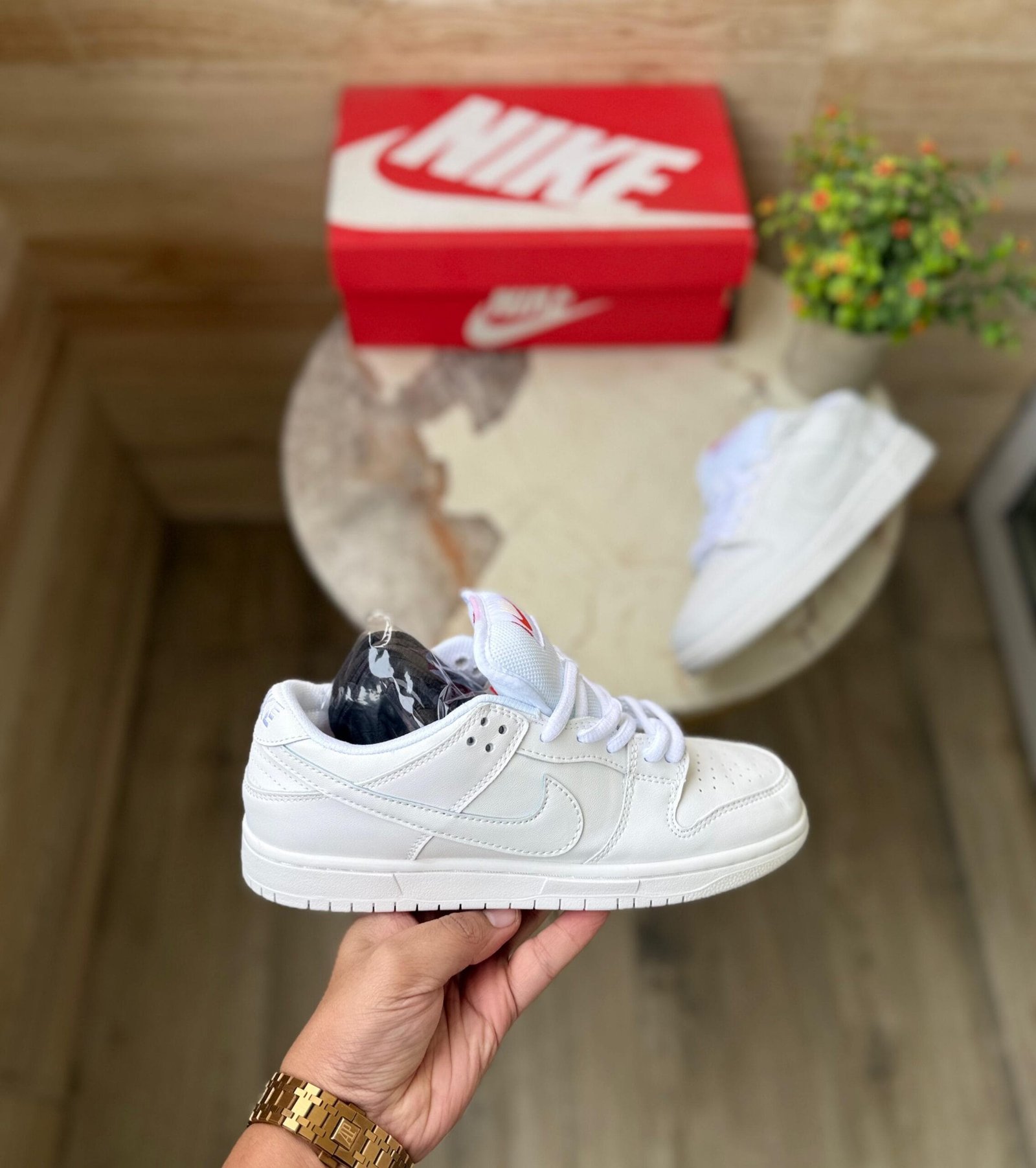 Sb Dunk Tripple White Sneakers On Sale