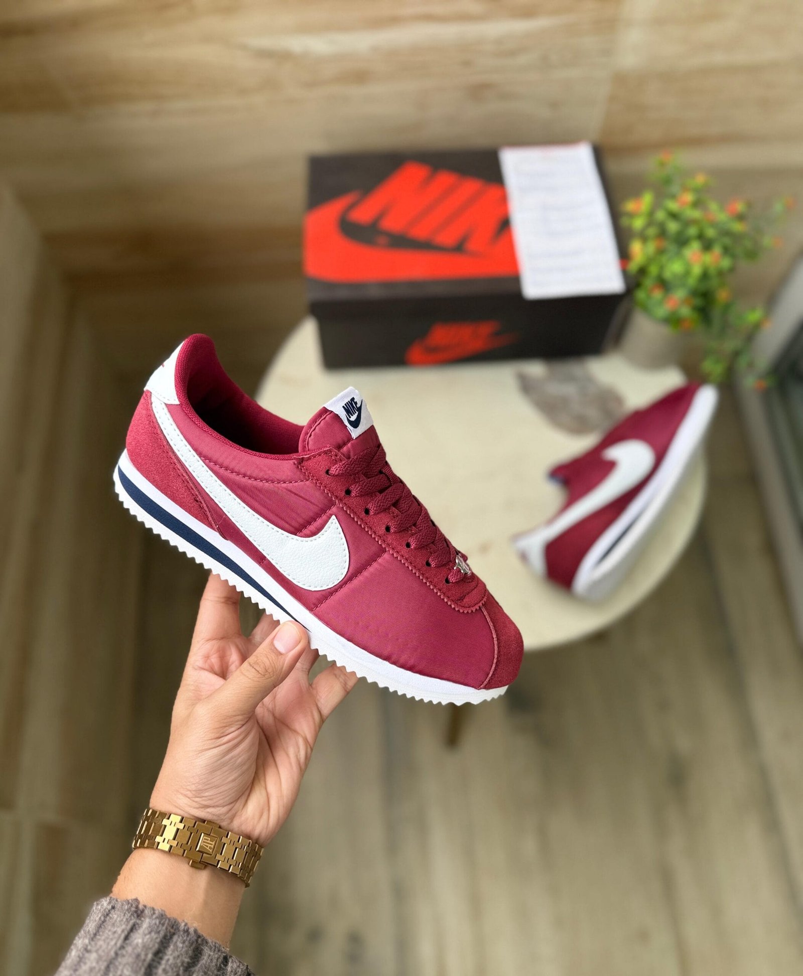 Cortez Nylon Red Sneaker For Boys
