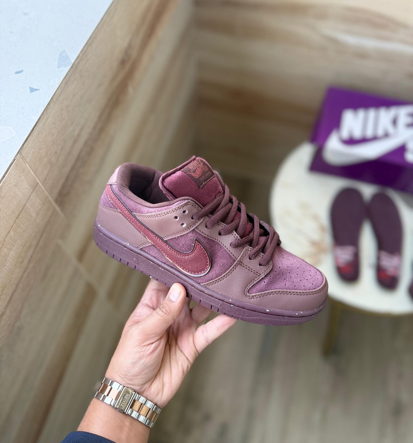 Dunk Burgundy Crush Sneakers On Sale